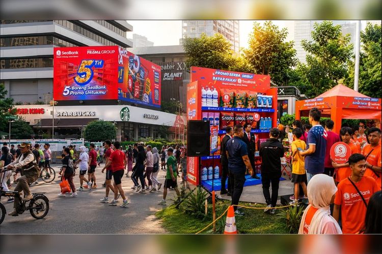 Rayakan 5 Tahun SeaBank, BoostAD Gelar Brand Activation di CFD Sarinah