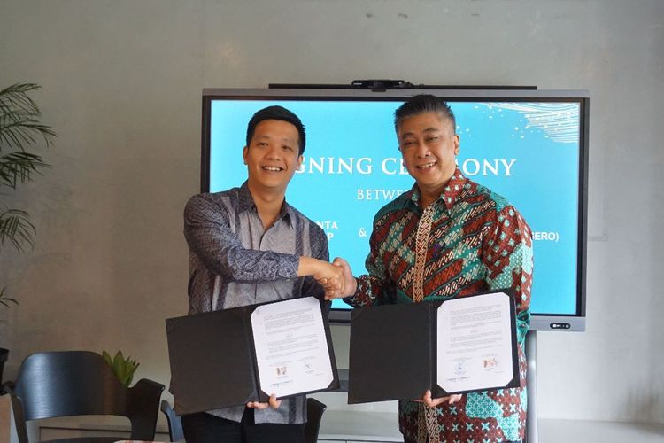 Kesepakatan Kerja Sama antara Vasanta Group dengan PT Bina Karya (Persero), di Saumata 1 Office, Tangerang, pada Rabu (21/06/2023).
