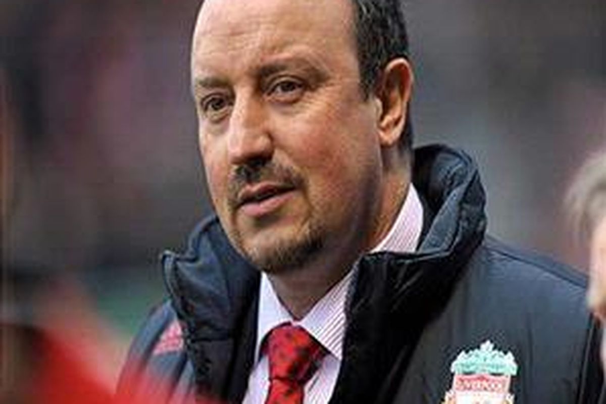 Pelatih Liverpool, Rafael Benitez.