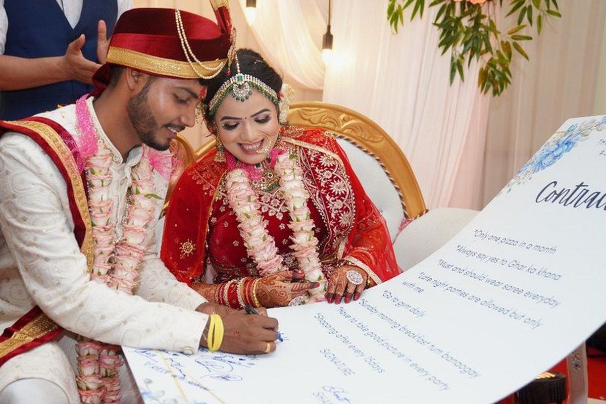 Mintu Rai-Shanti Prasad, pasangan suami-istri asal India yang menyepakati perjanjian perkawinan makan satu pizza dalam sebulan.