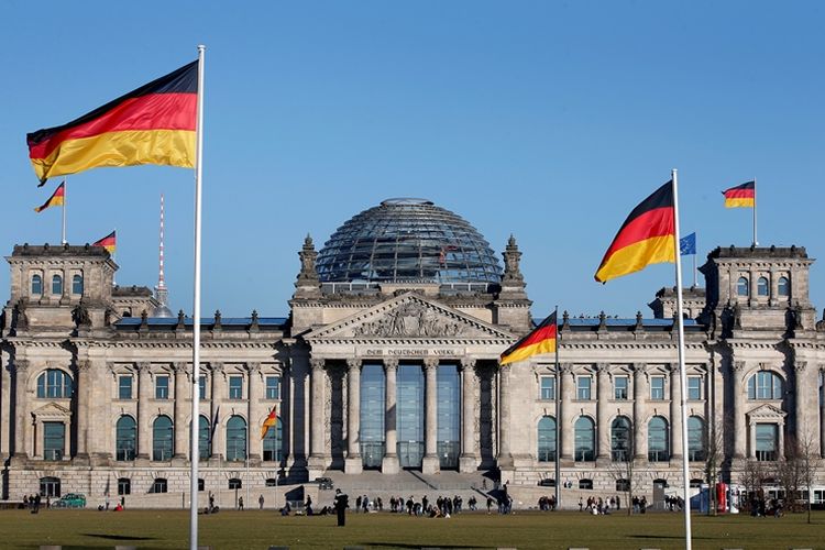 Ilustrasi Gedung Parlemen Jerman.