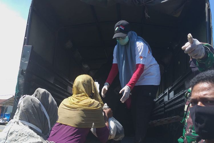 Warga Rohingnya di gedung BLK Lhokseumawe, Senin (7/9/2020)