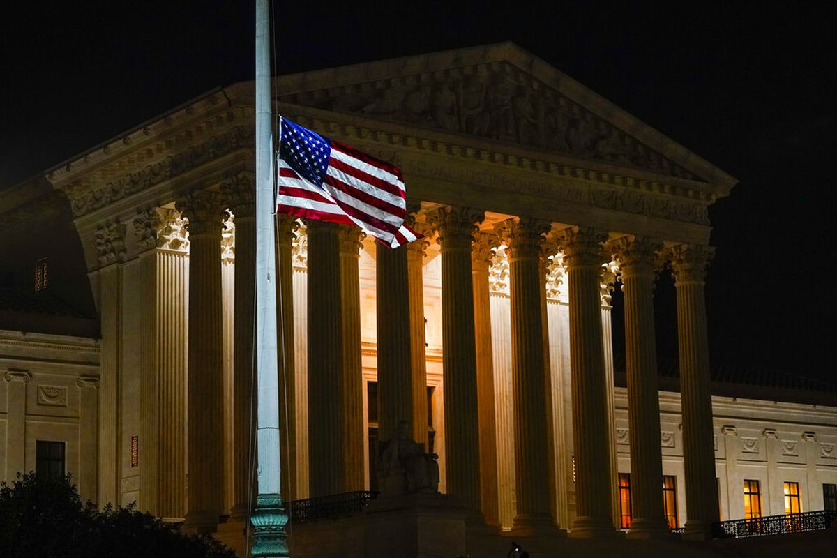 Hundreds of people turned up outside the Supreme Court to pay their respects to Justice Ruth Bader Ginsburg who passed away Friday.