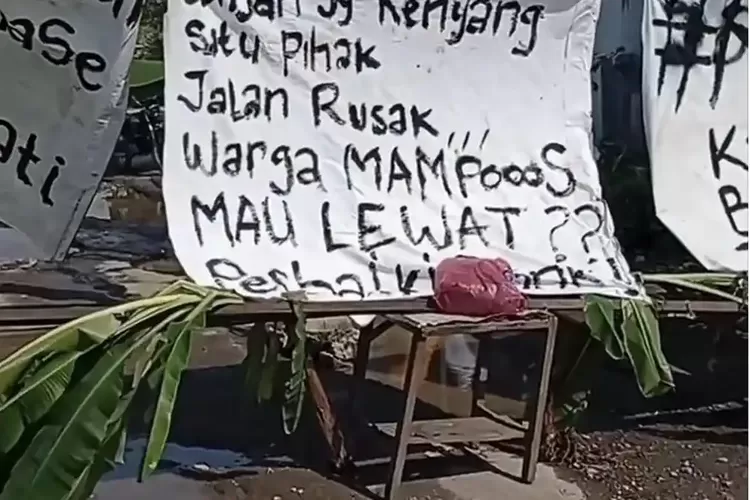 Rusak Parah, Jalan di Medan Mulai Diperbaiki Usai Viral dan Diblokir Warga