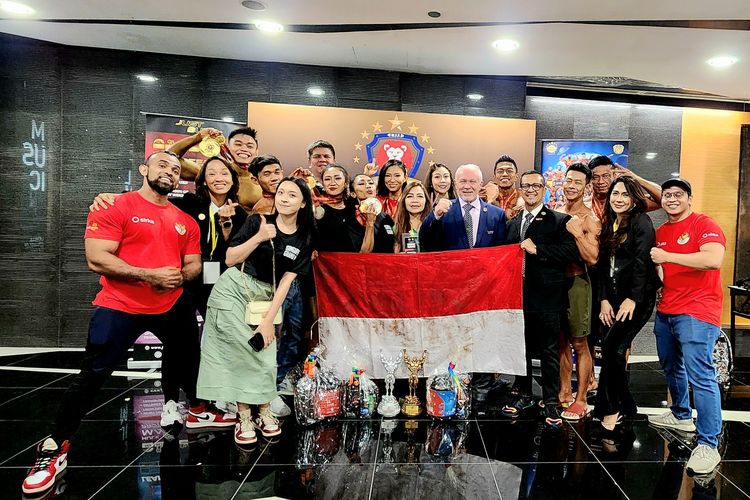 Kontingen Indonesia di bawah naungan Persatuan Binaraga dan Fisik Indonesia (PERBAFI) berjaya pada ajang WFF Singapore Grandprix 2023, 2-3 September.