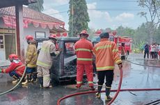 2 Mobil Terbakar di SPBU Banyumas, Diduga akibat Korsleting