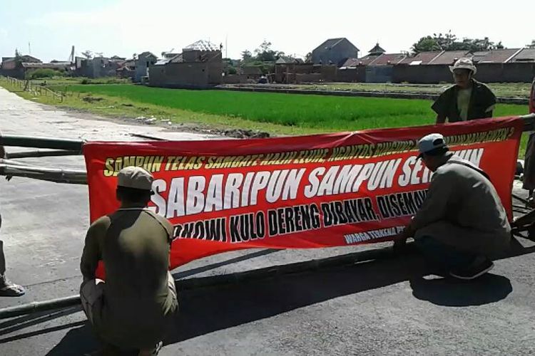 Lahan Belum Dibayar Warga Boyolali Blokade Pintu  Tol  Solo  