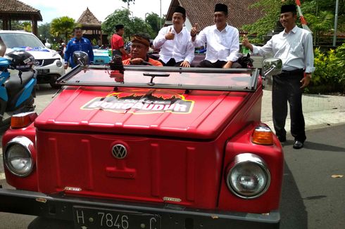 Daftar Pilkada Kabupaten Magelang, Zaenal-Edy Dikirab Mobil VW Safari