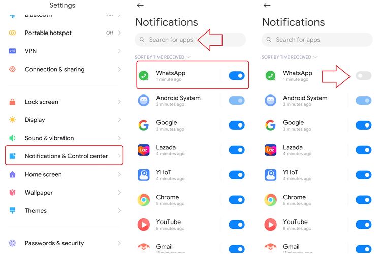 Cara mematikan notifikasi WhatsApp.