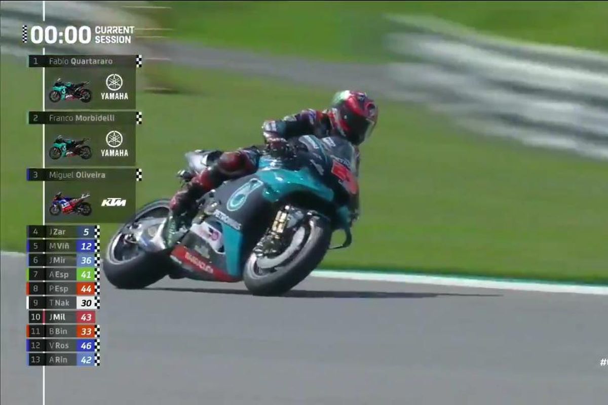 Fabio Quartararo tercepat di sesi FP2 pada MotoGP Ceko 2020