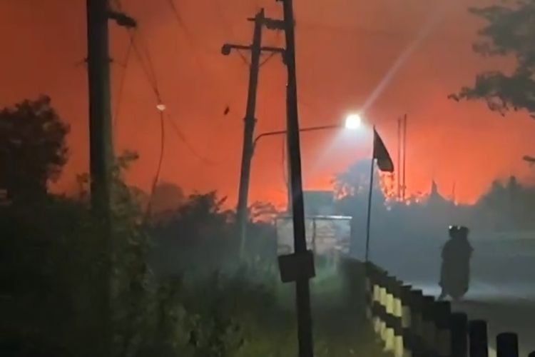 Lahan di Dekat Perkantoran Pemkot Palangka Raya Terbakar, Berjarak 1 Km dari Dishub