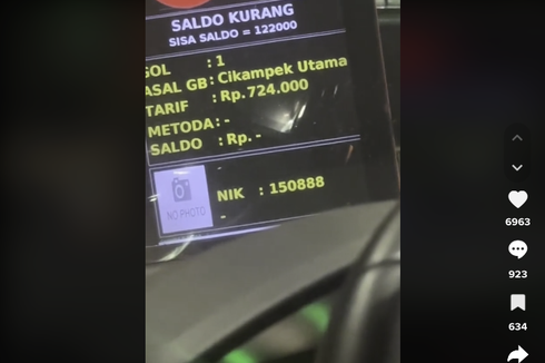 Viral Video Pengemudi Kena Tarif Tol Cikampek Sampai Rp 724.000, Ini Sebabnya