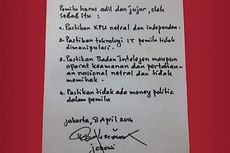Pesan Jokowi Sebelum Pemilu lewat Selebaran