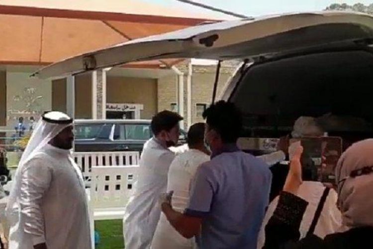 Jenazah Mantan Bupati Sinjai Andi Rudianto Asapa saat di Mekkah, Senin (30/5/2022).