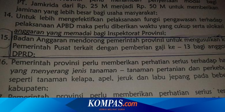 Dprd Ntt Ajukan Jatah Gaji Ke 13 Saat Warganya Krisis Pangan