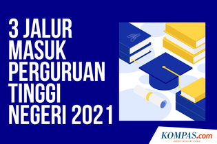 INFOGRAFIK: 3 Jalur Masuk Perguruan Tinggi Negeri (PTN) 2021