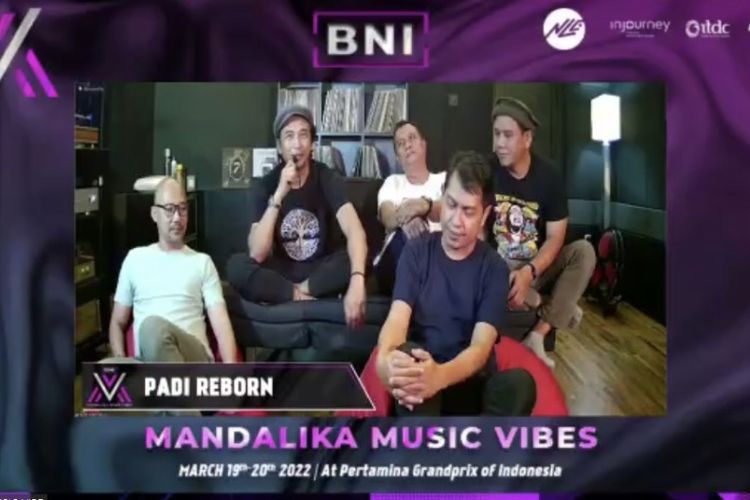 PADI Reborn akan membawakan lagu baru dalam pertunjukkan BNI Mandalika Music Vibes yang digelar setiap akhir pertandingan balapan motor dunia MotoGPTM pada 19 dan 20 Maret 2022 di Pertamina Mandalika International Street Circuit, NTB.