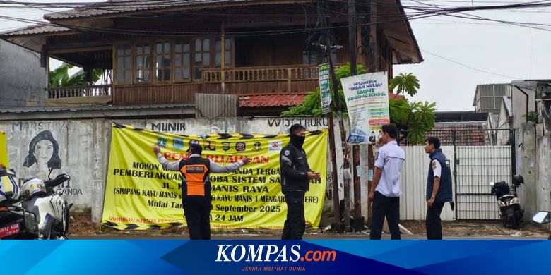 Uji Coba One Way di Pondok Cabe, Sejumlah Pengendara Masih Nekat Langgar