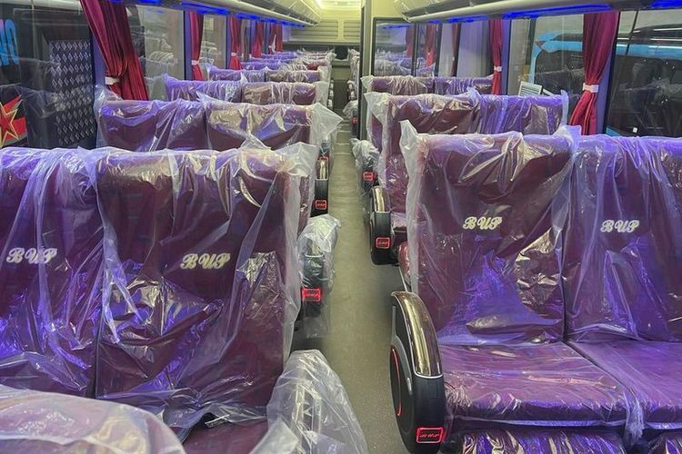 Kabin Bus AKAP baru PO Bintang Utara Putra