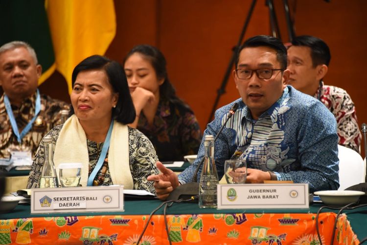 Gubernur Jawa Barat Ridwan Kamil, menghadiri Musyawarah Nasional ke-VI Asosiasi Pemerintah Provinsi Seluruh Indonesia (APPSI), di Hotel Borobudur Jakarta Pusat, Selasa (26/11/2019).