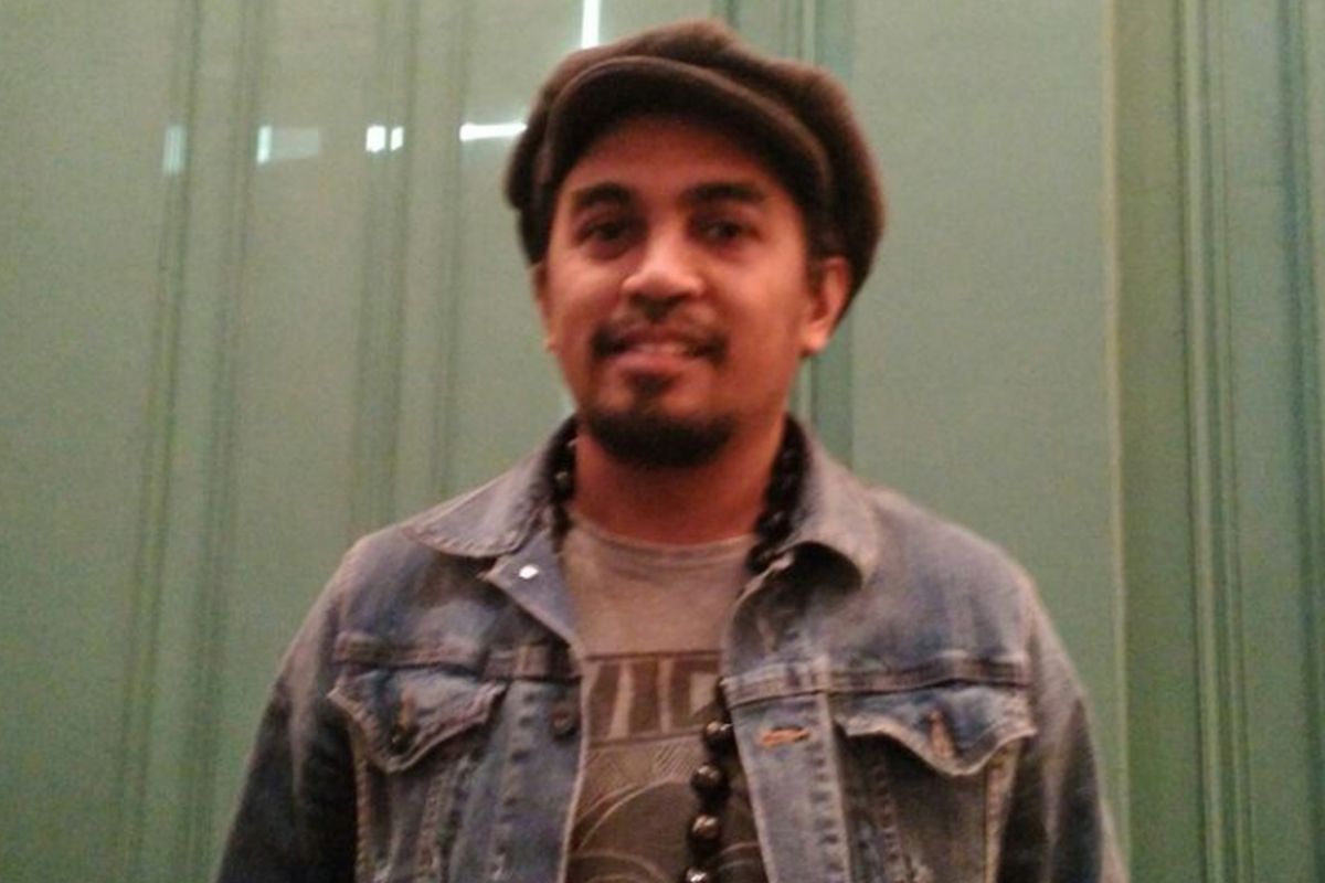 Glenn Fredly menghadiri acara Musik Bagus di kawasan SCBD, Jakarta Selatan, Kamis (17/3/2017).