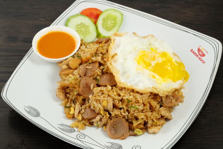 Nasi goreng Spesial di Bakmi Gocit, salah satu hidangan favorit di Bakmi Gocit