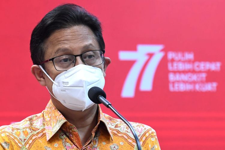 Indonesia's Health Minister Budi Gunadi Sadikin speaks to reporters at the Presidential Palace in Jakarta on Tuesday, Aug. 23, 2022. 