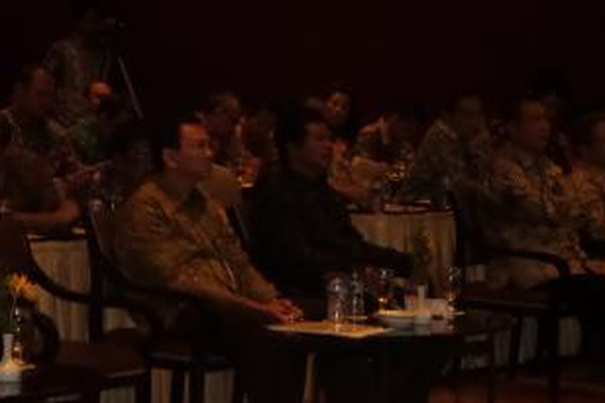 Gubernur DKI Jakarta Basuki Tjahaja Purnama saat menghadiri rapat kerja gubernur forum kerja sama daerah 