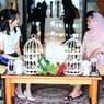 Iriana Jokowi Ngeteh Bareng Ibu Negara Korea, Kenalkan Tenun Endek