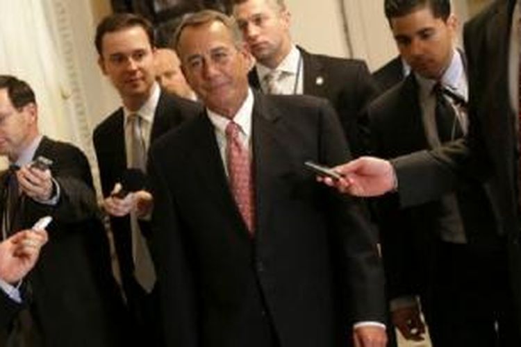 Kepemimpinan Ketua DPR John Boehner dipertanyakan anggota Republik yang lebih konservatif. 