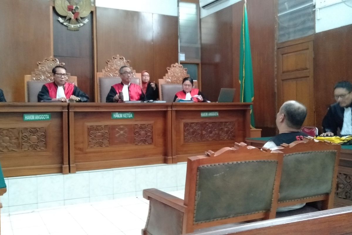 sidang Narkoba mantan Kapolsek Kebayoran Baru, Benny Alamsyah di Pengadilan Negeri Jakarta Selatan, Kamis (23/1/2020)