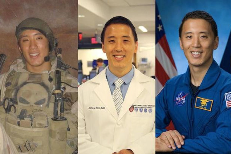 Tangkapan layar foto Jonny Kim, pria 39 tahun yang berprofesi sebagai tentara angkatan laut AS, dokter, dan astronot NASA. 