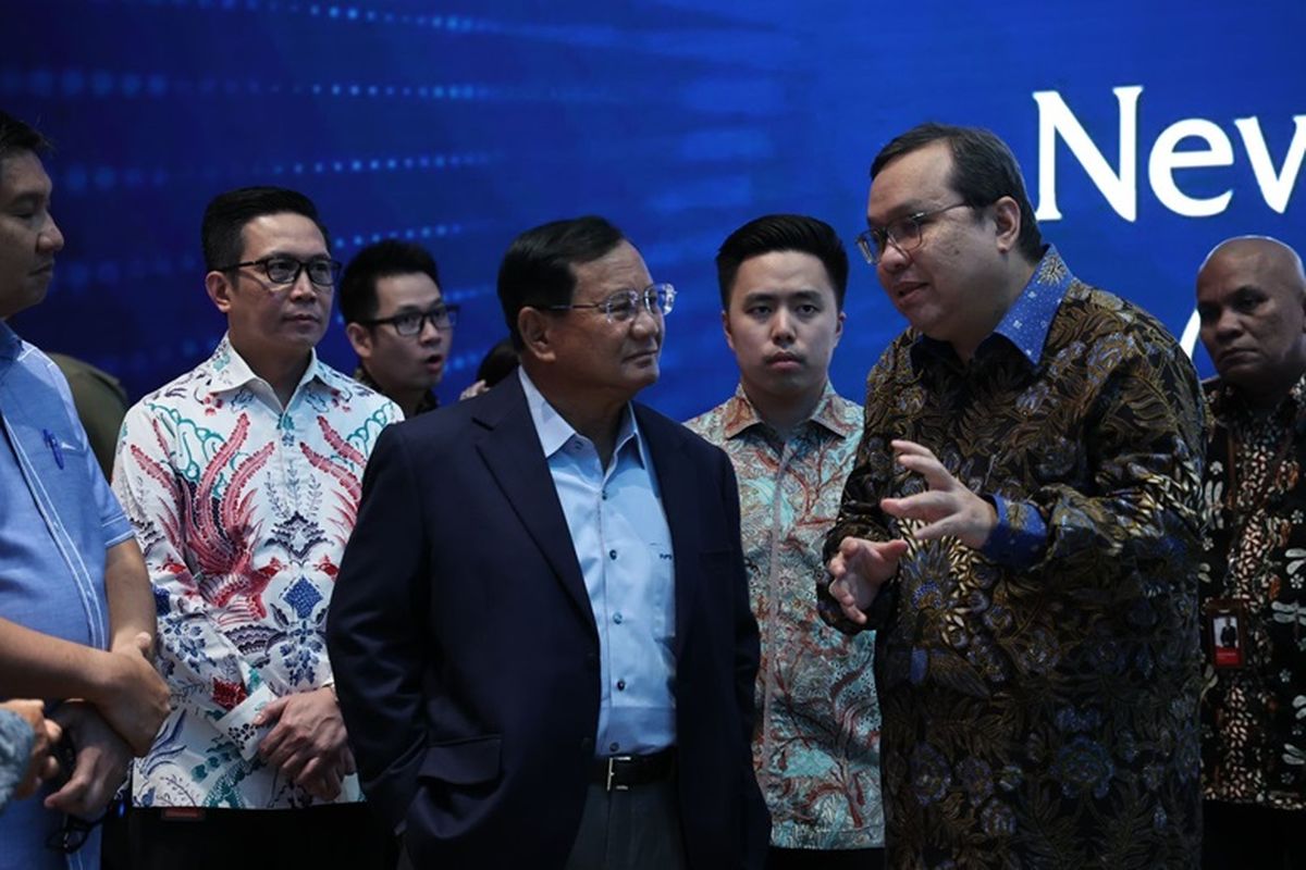 Prabowo dalam ajang Trimegah Political and Economic Outlook 2024. 