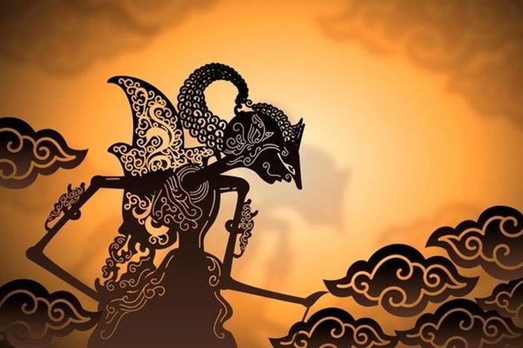 Tokoh wayang kulit Gatotkaca.