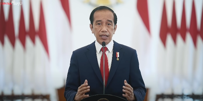 Presiden Joko Widodo berpidato dalam sidang umum ke-76 PBB.