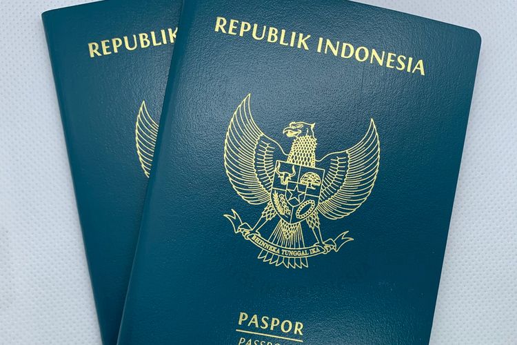 Ilustrasi Paspor Indonesia.