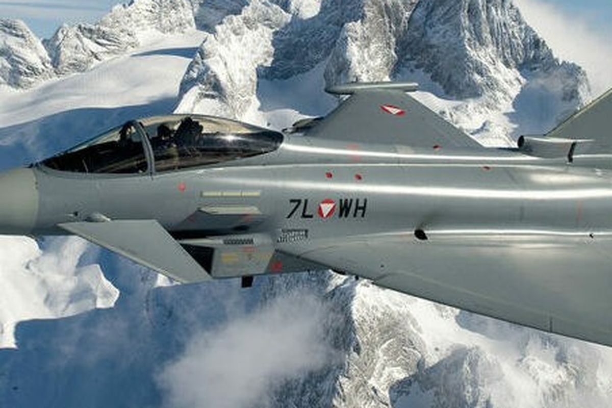 An Austrian Air Force Eurofighter Typhoon