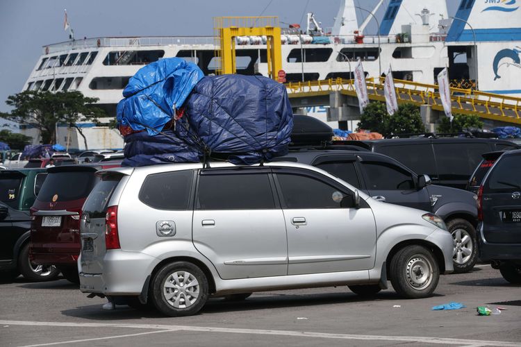 Foto stok: Mudik Pelabuhan Merak.