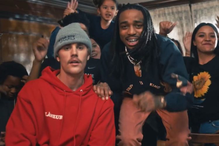 Foto Justin Bieber dan Quavo 