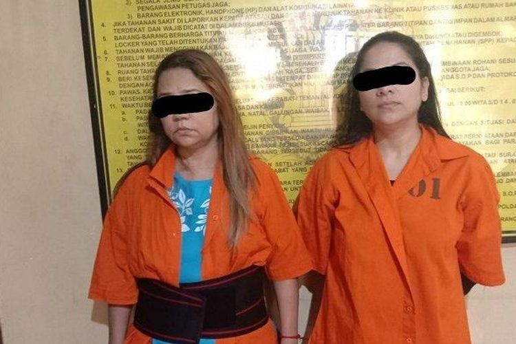 Dua perempuan WNA asal India yakni Indrani (43) dan Jayita (57) pelaku pencurian gelang di Bandara I Gusti Ngurah Rai 
