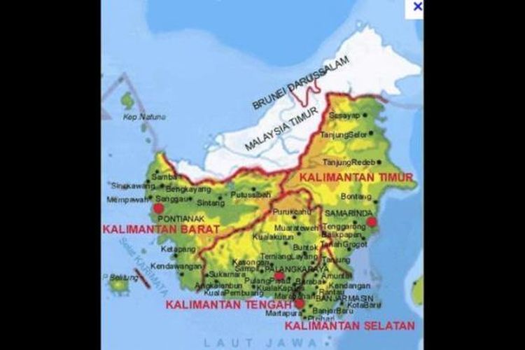 Peta Kalimantan