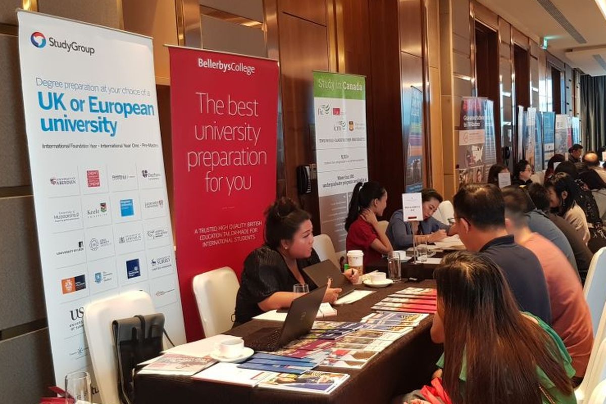 Global University Expo 2020 oleh Jack Study Abroad, InterContinental Pondok Indah, Jakarta, Minggu (9/2/2020).