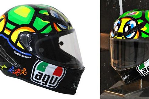 Helm ”Kura-Kura” Valentino Rossi dari AGV