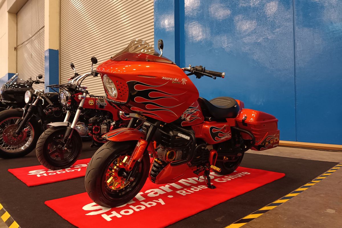 Honda Monkey dengan kit MonQeyKing bergaya Harley-Davidson Low-Rider ST