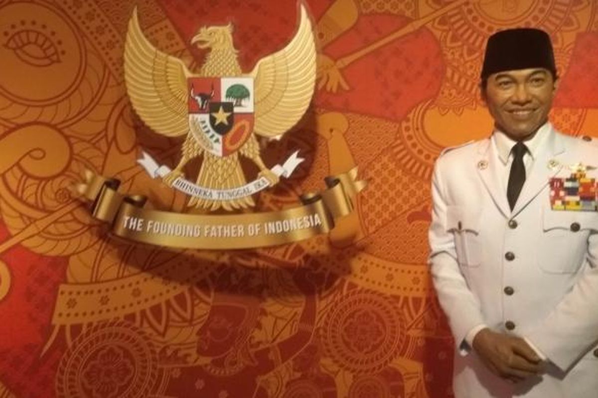 Patung lilin Presiden Soekarno di Madame Tussauds Bangkok, Thailand.