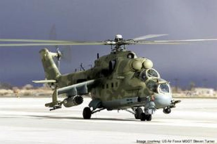 Ilustrasi. Helikopter MI-35.