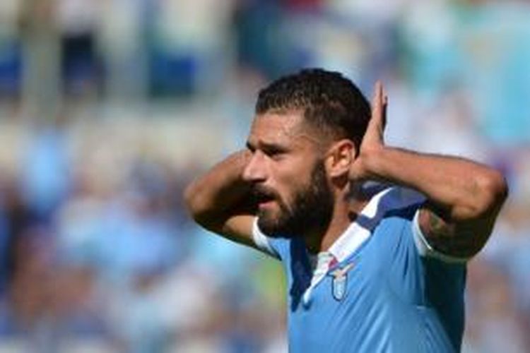 Gelandang Lazio asal Italia, Antonio Candreva.