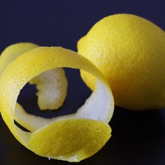 Ilustrasi kulit lemon. Kulit lemon memiliki banyak manfaat bagi tanaman, salah satunya membasmi hama kutu daun. 
