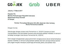 Protes Go-Jek, Grab, dan Uber pada Revisi Regulasi Taksi 