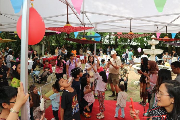 KJRI Frankfurt menyelenggarakan Pesta Anak 2023 di Wisma Indonesia, Frankfurt am Main pada Sabtu (22/7/2023).